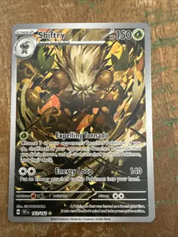 Pokemon TCG Shiftry 163/162 Temporal Forces Illustration Rare Card NM Condition - Image 1
