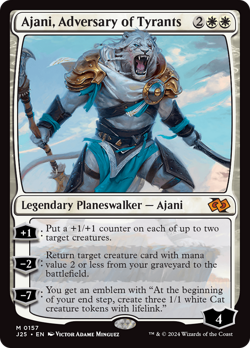 Ajani, Adversary of Tyrants [Foundations Jumpstart] Magic MTG - Image 1