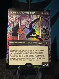 Black Cat, Cunning Thief (Borderless) Marvel's Spider-Man Foil - Image 1