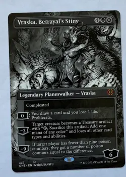 Vraska, Betrayal's Sting (Borderless) Phyrexia: All Will Be One Regular - Image 2