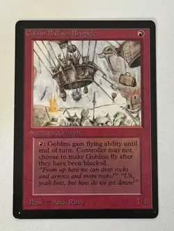Magic the Gathering MTG Beta Goblin Balloon Brigade NM (Beta Bob) - Image 1