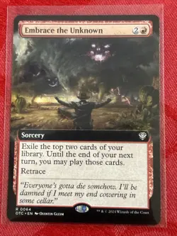MTG - Embrace the Unknown - #64 Extended Art R Commander: OTJ - Image 1