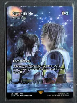 Stay with Me - Rhystic Study (Showcase) Final Fantasy: Through the Ages Regular - Image 1