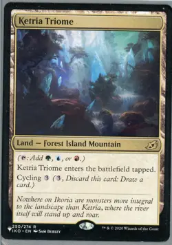 2020 Magic the Gathering Ketria Triome Land Forest Island Mountain Near Mint - Image 1