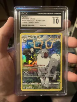 CGC 10 GEM MINT Wyrdeer TG06/TG30 Astral Radiance Trainer Gallery Holo Pokemon - Image 1