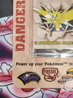 1999 Pokemon Fossil Blister Pack - Factory Sealed (Unopened) WOTC Zapdos - Image 3
