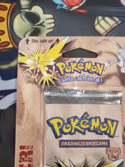 1999 Pokemon Fossil Blister Pack - Factory Sealed (Unopened) WOTC Zapdos - Image 5