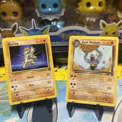 Dark Machoke & Machop Pokemon TEAM ROCKET WOTC TCG 40/82 59/82 - Image 1