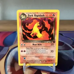 Dark Rapidash 44/82 Team Rocket Unlimited WOTC Pokemon TCG (NM) - Image 1