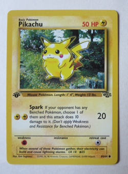 Pokemon TCG Pikachu Jungle 60/64 Regular 1st Edition NM - Image 1