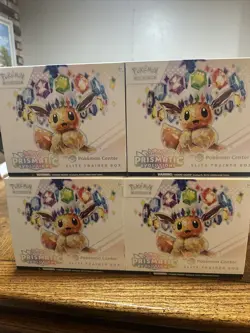 EMPTY Pokemon TCG Prismatic Evolution Pokemon Center Elite Trainer Box CASE - Image 1