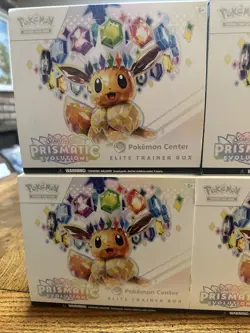 EMPTY Pokemon TCG Prismatic Evolution Pokemon Center Elite Trainer Box CASE - Image 2