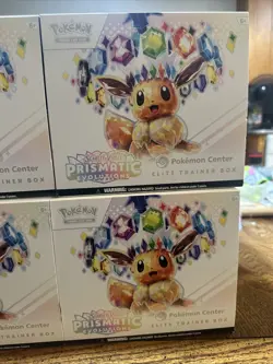EMPTY Pokemon TCG Prismatic Evolution Pokemon Center Elite Trainer Box CASE - Image 3