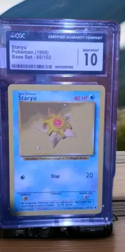 1999 Pokemon - Staryu - Base Set 65/102 - CGC 10 - Image 1
