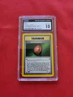 GEM MINT Pokemon: Berry #99/111 1st Edition Neo Genesis 2000 - CGC 10 - A60 - Image 1