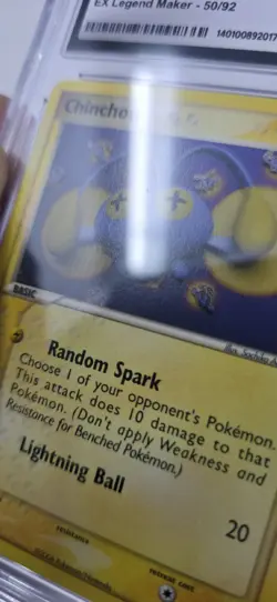 2006 POKEMON EX LEGEND MAKER #50/92 CHINCHOU CGC 10 - Image 4
