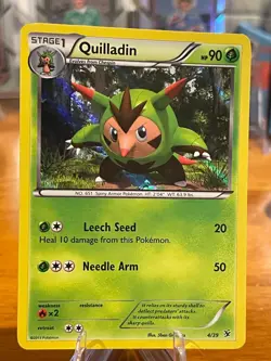2013 Pokemon XY Kalos Starter Set Quilladin 4/39 Holo MP - Image 1