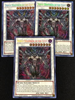 Yugioh Draco Berserker of the Tenyi MP20-EN166 1ST Secret x3 (NM) - Image 1