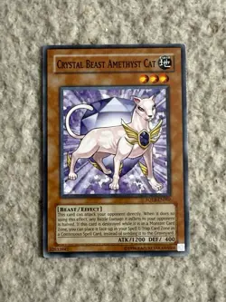 Yu-Gi-Oh! Trading Card TCG Game Crystal Beast Amethyst Cat - Image 1