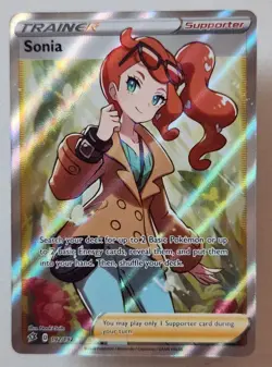 Pokemon TCG Sonia Rebel Clash 192/192 Holo Full Art Pokemon Card Sword & Shield - Image 1