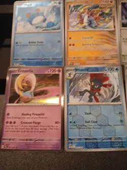 Pokemon Card Lot Of 8. Farfetch'd, Meowth Rev Holo, Cresslia Holo, Slither Wing - Image 3