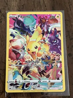 Pokemon Pikachu TCG Card Crown Zenith 160/159 Holo Secret Rare NM/Mint Condition - Image 1