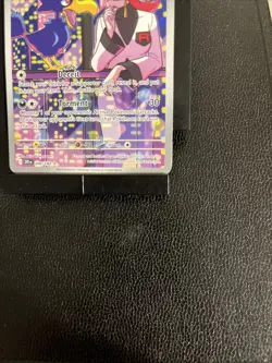 Pokemon TCG Destined Rivals Team Rockets Murkrow Card 200/182 IR Mint Condition - Image 3