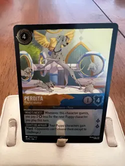 Disney Lorcana TCG Perdita Playful Mother Cold Foil Promo Card 21/P2 English - Image 1