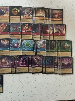 Disney Lorcana Fabled Card Lot Of 100 Rare And Super Rare Non Cold Foil - Image 5