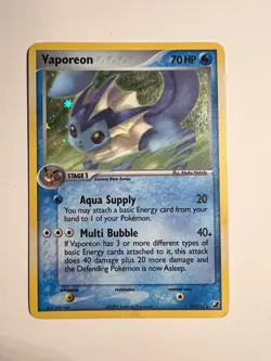 Vaporeon 19/115 Unseen Forces Holo Pokemon Card MP - Image 1