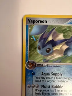 Vaporeon 19/115 Unseen Forces Holo Pokemon Card MP - Image 4