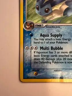 Vaporeon 19/115 Unseen Forces Holo Pokemon Card MP - Image 5
