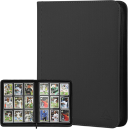 HUGE 540 Card PU Leather Binder with Zipper, 9-Pocket for TCG, MTG, Sports - Image 1