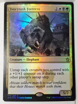 Ivorytusk Fortress - FOIL - Khans of Tarkir - Magic the Gathering MTG Nice! - Image 1
