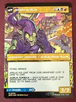 Magic MTG Marvel's Spider-Man Norman Osborn Foil M0220 Borderless SPM - Image 2