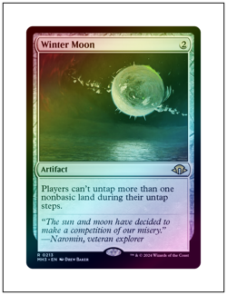 1x Winter Moon, Foil, Modern Horizons 3, Magic MTG NM - Image 1