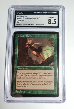 1997 Magic The Gathering MTG Tempest * MIRRI'S GUILE * CGC 8.5 Rare - Image 1