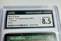 1997 Magic The Gathering MTG Tempest * MIRRI'S GUILE * CGC 8.5 Rare - Image 3