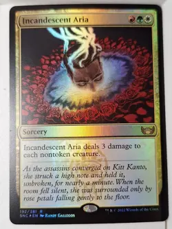 Incandescent Aria - Foil - Streets of New Capena - Magic the Gathering MTG Nice! - Image 1