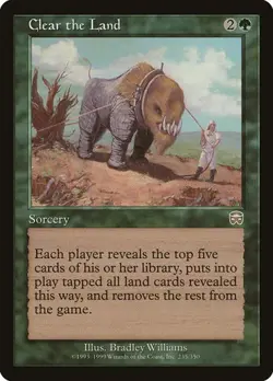Clear the Land Mercadian Masques LP MTG - Image 1