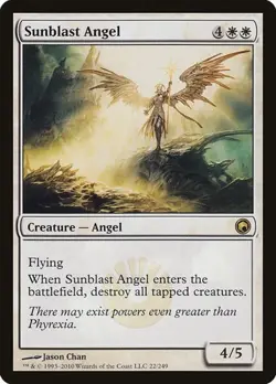 2x Sunblast Angel Scars of Mirrodin LP MTG - Image 1