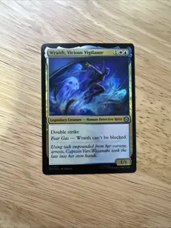 Wraith, Vicious Vigilante 0160 Uncommon Foil Spider-Man MTG - Image 1