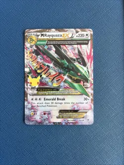 M Rayquaza EX 76/108 Celebrations: Classic Collection Holo Pokemon Mint - Image 1