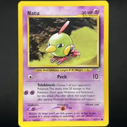 Pokemon TCG Neo Genesis Natu Non Holo Common 67/111 Vintage WOTC VLP - Image 1