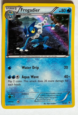 Frogadier Holo 13/39 Kalos Starter Set Pokemon LP - Image 1