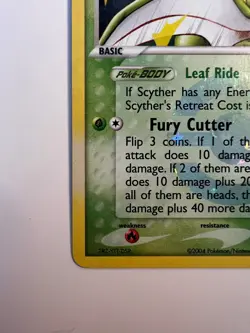 2004 Pokemon ex Fire Red & Leaf Green 29/112 Scyther Reverse Holo LP/NM - Image 5
