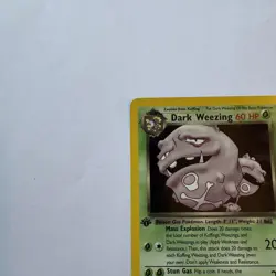 Dark Weezing 14/82 Holo Rare 1st Edition Team Rocket Pokemon TCG - Image 4