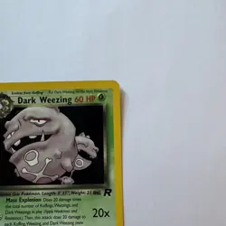 Dark Weezing 14/82 Holo Rare 1st Edition Team Rocket Pokemon TCG - Image 5