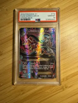 TEXTURE SHIFT ERROR PSA 10 M GARDEVOIR EX STEAM SEIGE XY MEGA POKEMON NEW CERT - Image 1