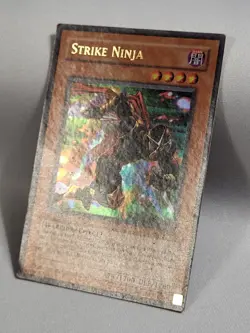 YuGiOh TCG 2 x 1st 1 x Unlimited Strike Ninja IOC-EN007 Ultra Rare 2004 MP/LP - Image 4